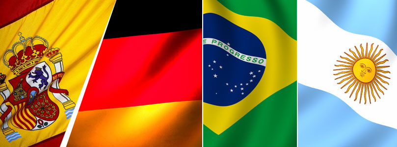 Espagne-Allemagne-Brésil-Argentine